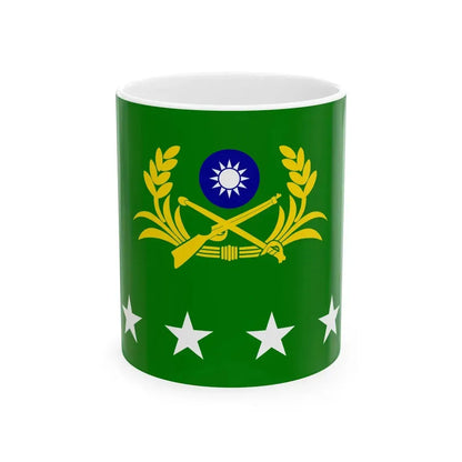 ROCA Senior Generals Flag 1958 (China) White Coffee Mug 11oz - Go Mug Yourself