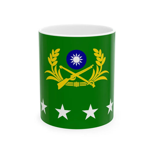 ROCA Senior Generals Flag 1958 (China) White Coffee Mug 11oz - Go Mug Yourself