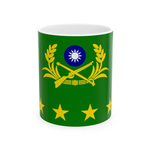 ROCA Senior Generals Flag (China) White Coffee Mug 11oz - Go Mug Yourself