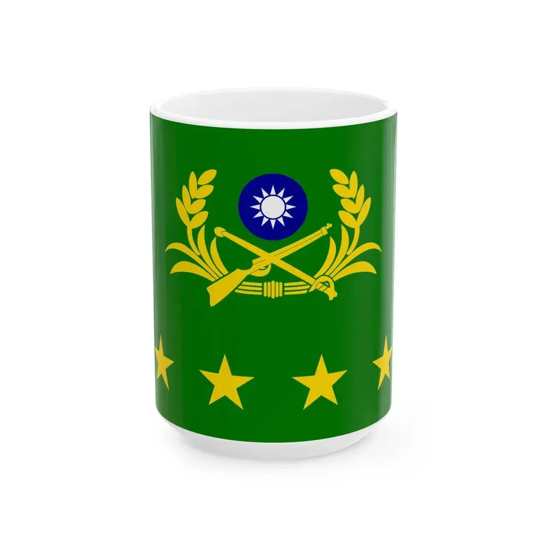 ROCA Senior Generals Flag (China) White Coffee Mug 15oz - Go Mug Yourself
