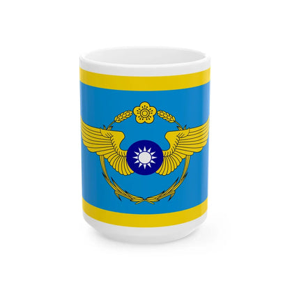 ROCAF Deputy Commander-in-Chiefs Flag 1958 (China) White Coffee Mug 15oz - Go Mug Yourself
