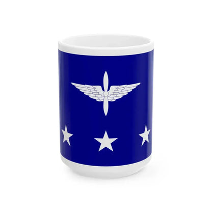 ROCAF Generals Flag 1937 (China) White Coffee Mug 15oz - Go Mug Yourself