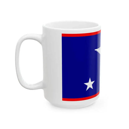 ROCAF Generals Flag 1948 (China) White Coffee Mug - Go Mug Yourself