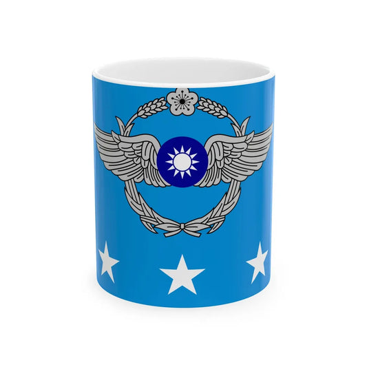 ROCAF Generals Flag 1981 (China) White Coffee Mug 11oz - Go Mug Yourself