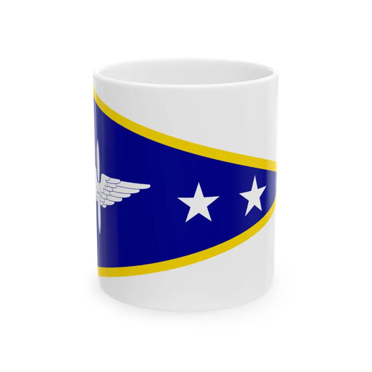 ROCAF Lieutenant Colonels Flag 1948 (China) White Coffee Mug 11oz - Go Mug Yourself