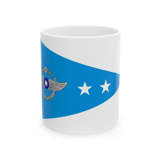 ROCAF Lieutenant Colonels Flag (China) White Coffee Mug 11oz - Go Mug Yourself