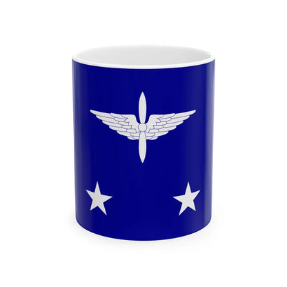 ROCAF Lieutenant Generals Flag 1937 (China) White Coffee Mug 11oz - Go Mug Yourself