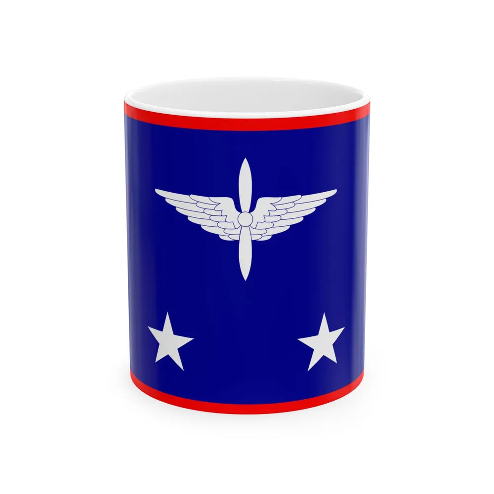 ROCAF Lieutenant Generals Flag 1948 (China) White Coffee Mug 11oz - Go Mug Yourself