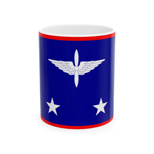 ROCAF Lieutenant Generals Flag 1948 (China) White Coffee Mug 11oz - Go Mug Yourself