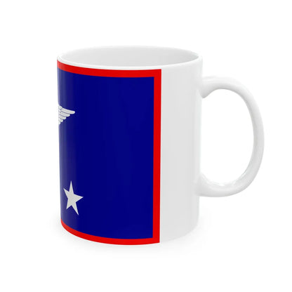 ROCAF Lieutenant Generals Flag 1948 (China) White Coffee Mug - Go Mug Yourself