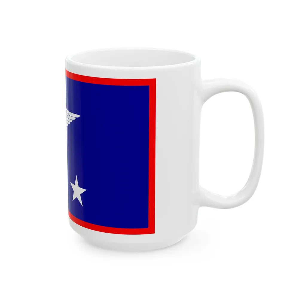 ROCAF Lieutenant Generals Flag 1948 (China) White Coffee Mug - Go Mug Yourself