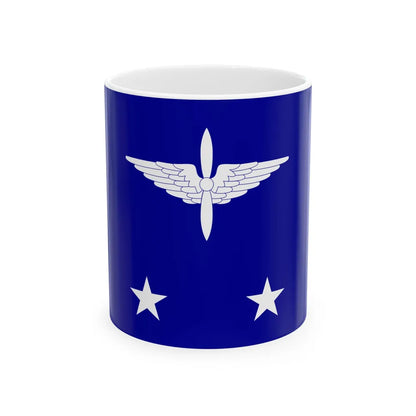 ROCAF Lieutenant Generals Flag 1958 (China) White Coffee Mug 11oz - Go Mug Yourself