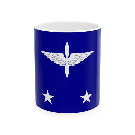 ROCAF Lieutenant Generals Flag 1958 (China) White Coffee Mug 11oz - Go Mug Yourself