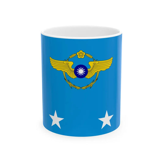ROCAF Lieutenant Generals Flag 1962 (China) White Coffee Mug 11oz - Go Mug Yourself