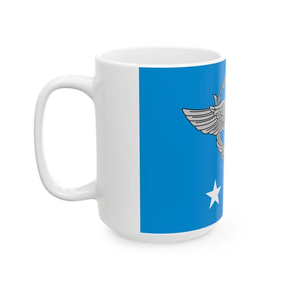 ROCAF Lieutenant Generals Flag 1981 (China) White Coffee Mug - Go Mug Yourself