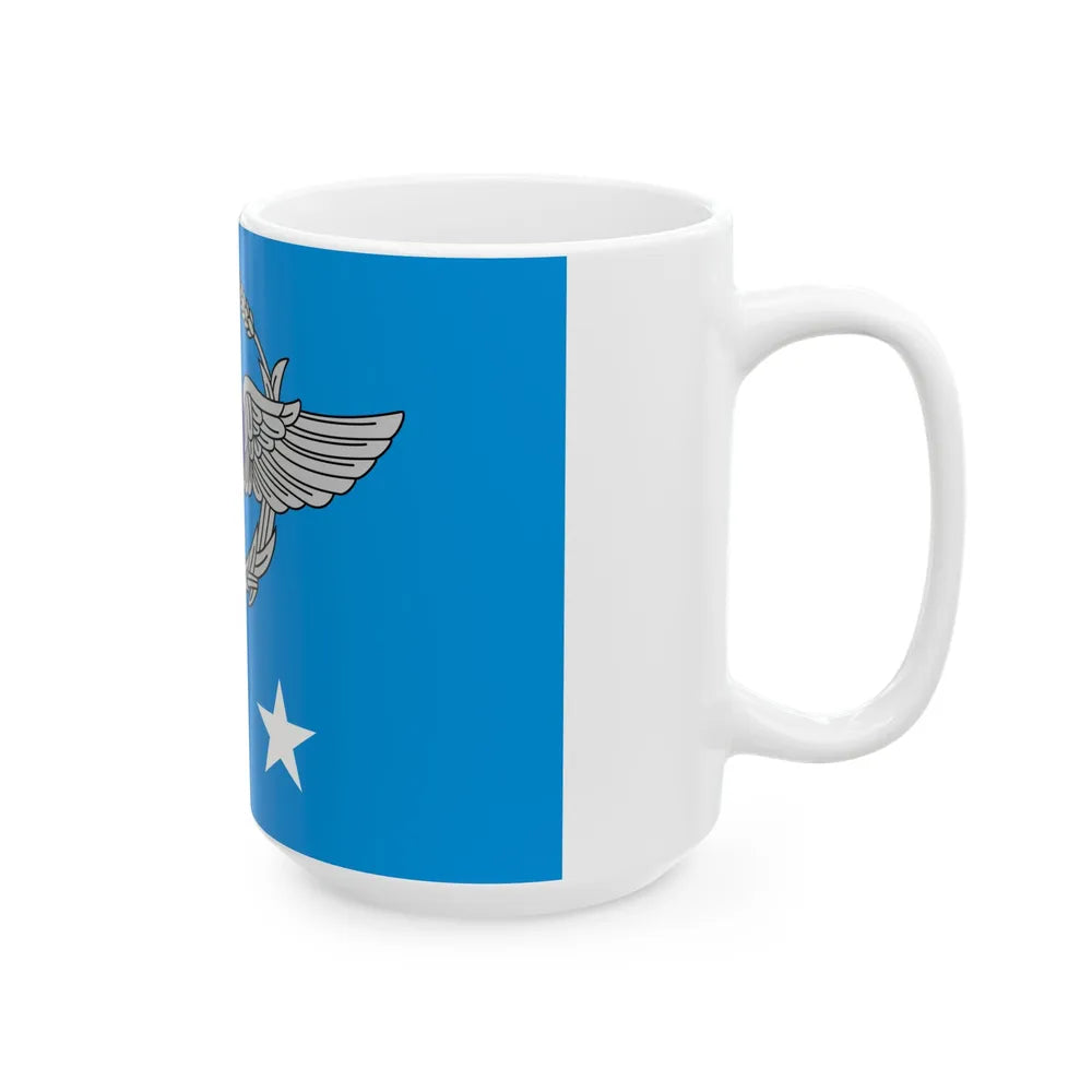 ROCAF Lieutenant Generals Flag 1981 (China) White Coffee Mug - Go Mug Yourself