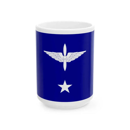 ROCAF Major Generals Flag 1937 (China) White Coffee Mug 15oz - Go Mug Yourself