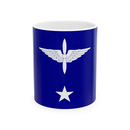 ROCAF Major Generals Flag 1948 (China) White Coffee Mug 11oz - Go Mug Yourself