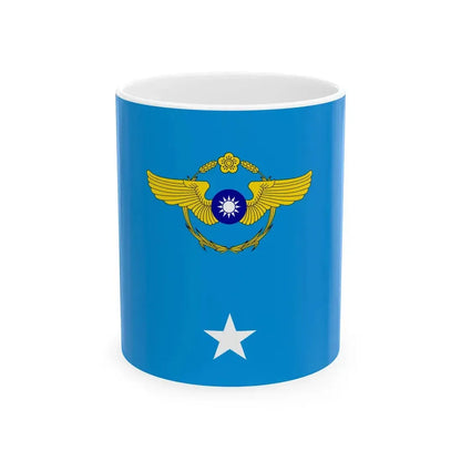 ROCAF Major Generals Flag 1962 (China) White Coffee Mug 11oz - Go Mug Yourself