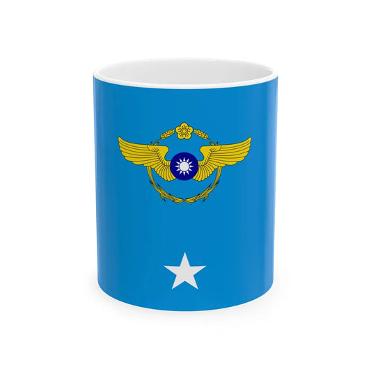 ROCAF Major Generals Flag 1962 (China) White Coffee Mug 11oz - Go Mug Yourself