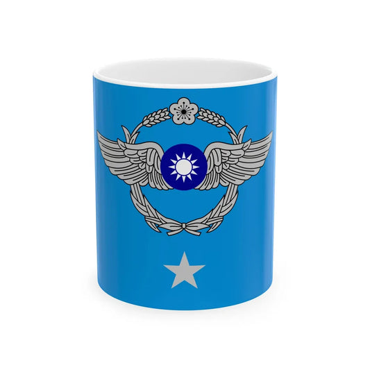 ROCAF Major Generals Flag (China) White Coffee Mug 11oz - Go Mug Yourself