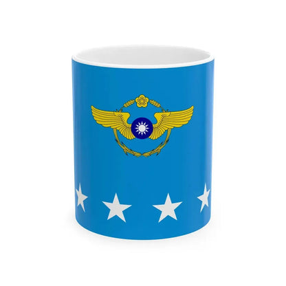ROCAF Senior Generals Flag 1962 (China) White Coffee Mug 11oz - Go Mug Yourself