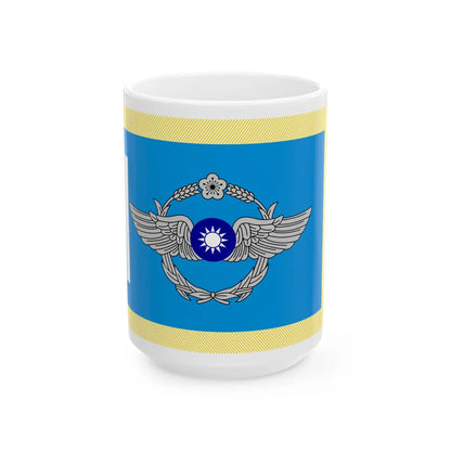 ROCAF Unit Flag (China) White Coffee Mug 15oz - Go Mug Yourself