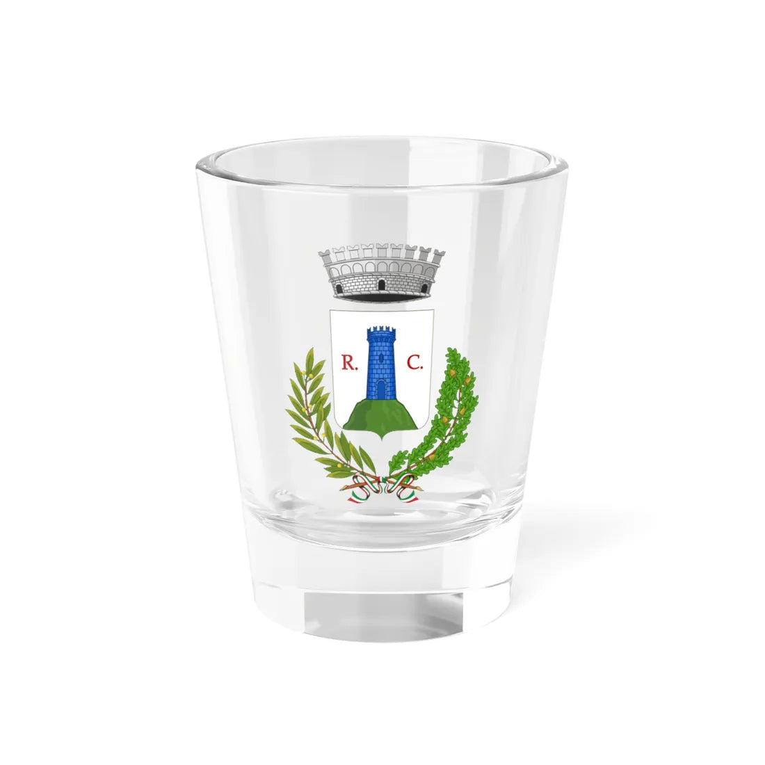 Rocchetta e Croce-Stemma (Italy) (Coat of Arms) Shot Glass 1.5oz 1.5oz - Go Mug Yourself