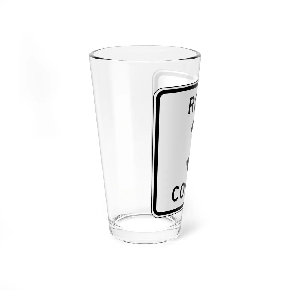 Rock County Route 3 MN (Minnesota) (Road Sign) Pint Glass 16oz - Go Mug Yourself