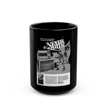 Rock-Ola 1969 (Music Poster) Black Coffee Mug 15oz - Go Mug Yourself