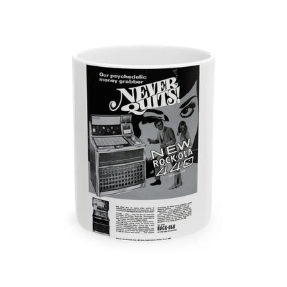 Rock-Ola 1969 (Music Poster) White Coffee Mug 11oz - Go Mug Yourself