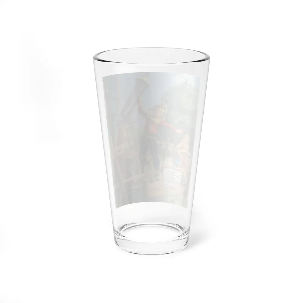 Rocket Pad Keep Out (Magazine Illustration) Pint Glass 16oz-Go Mug Yourself