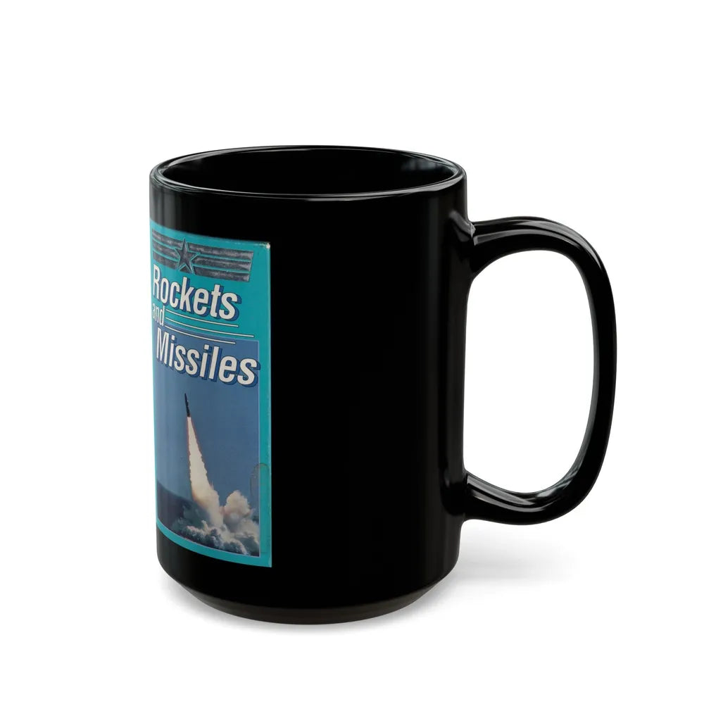 ROCKETS AND MISSILES (VHS COVER) - Black Coffee Mug-Go Mug Yourself