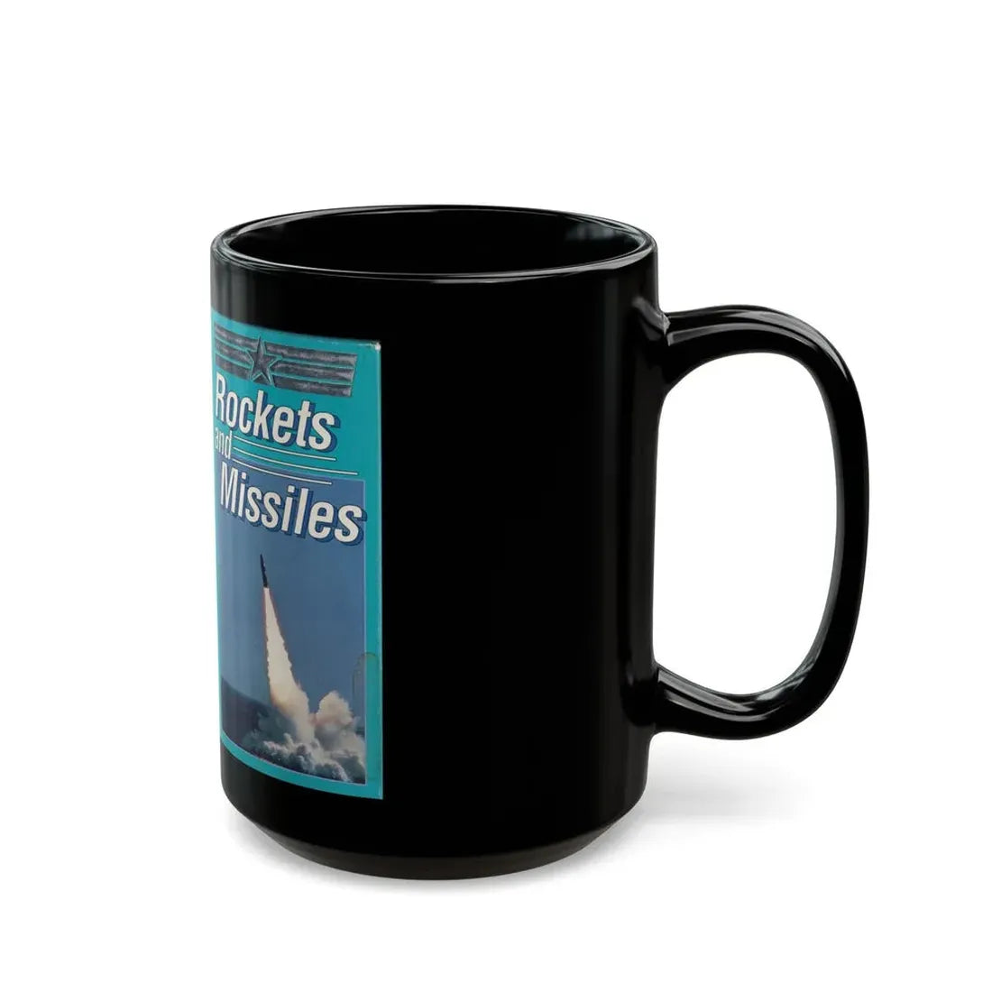 ROCKETS AND MISSILES (VHS COVER) - Black Coffee Mug - Go Mug Yourself
