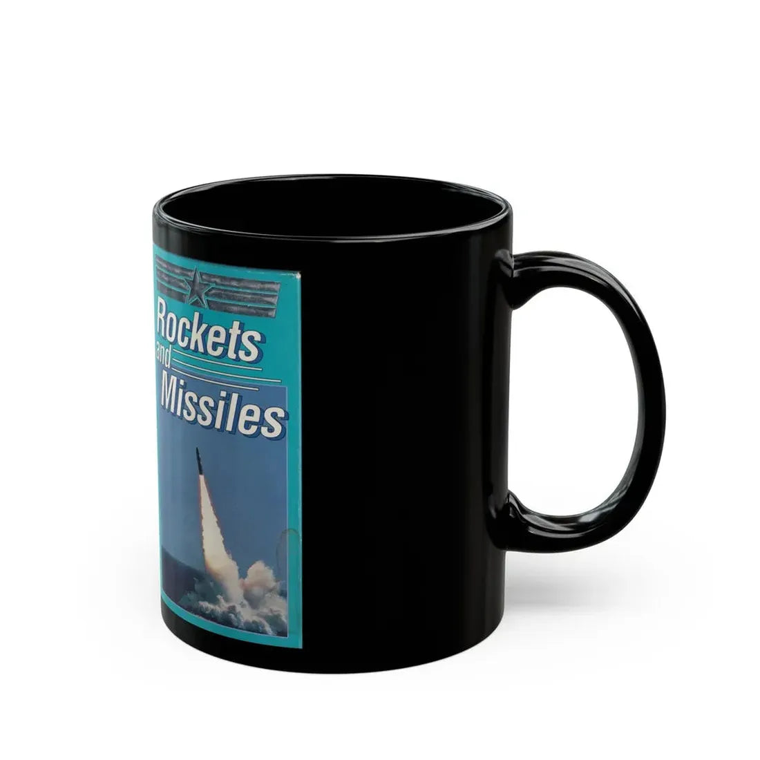 ROCKETS AND MISSILES (VHS COVER) - Black Coffee Mug - Go Mug Yourself