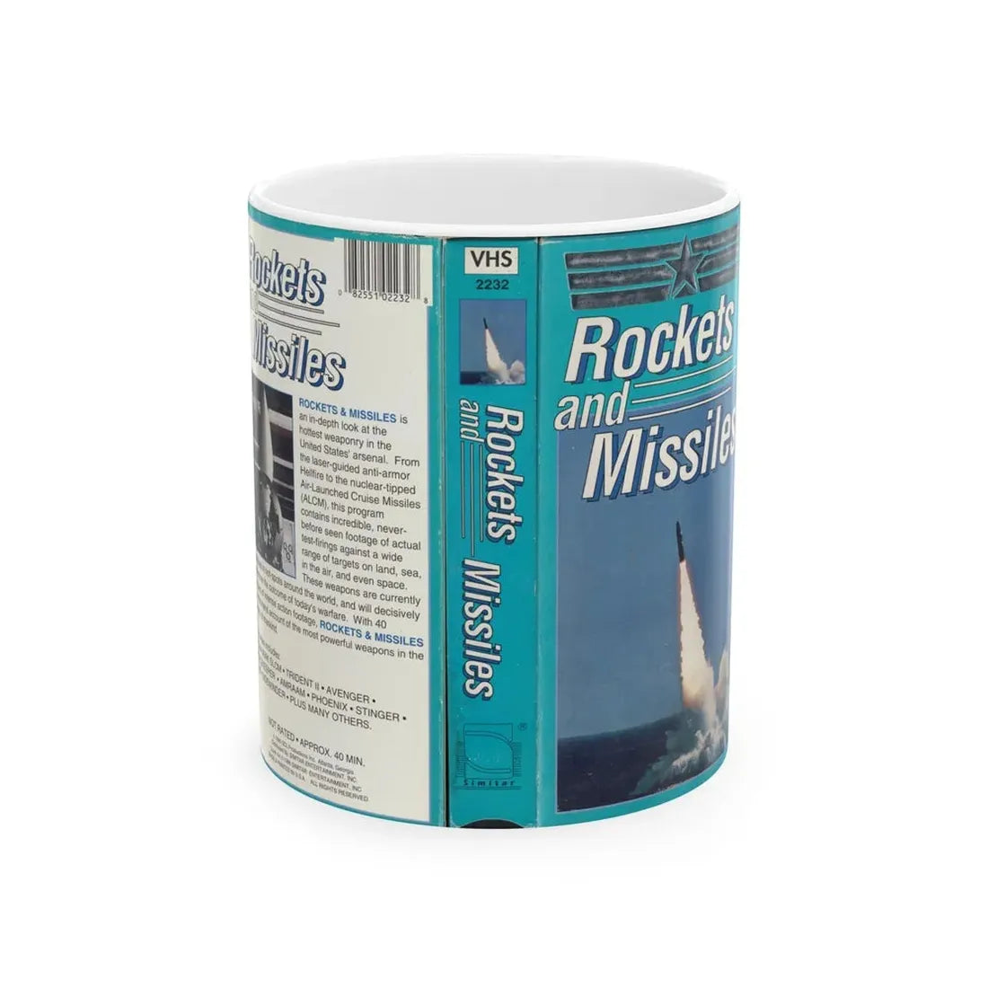 ROCKETS AND MISSILES (VHS COVER) - White Coffee Mug 11oz - Go Mug Yourself