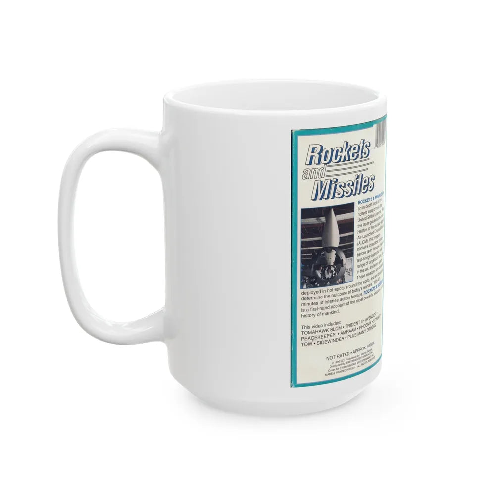 ROCKETS AND MISSILES (VHS COVER) - White Coffee Mug-Go Mug Yourself