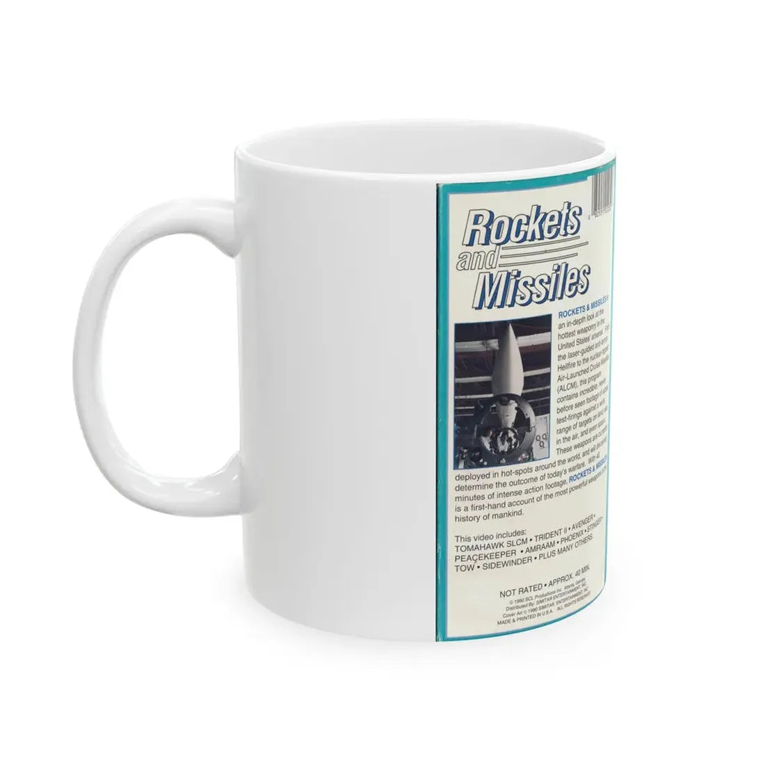 ROCKETS AND MISSILES (VHS COVER) - White Coffee Mug - Go Mug Yourself