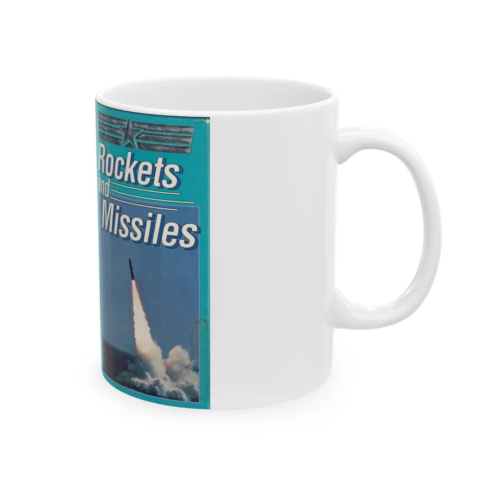 ROCKETS AND MISSILES (VHS COVER) - White Coffee Mug-Go Mug Yourself