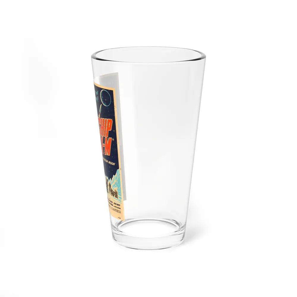 ROCKETSHIP X-M 1950 Movie Poster - Pint Glass 16oz-Go Mug Yourself