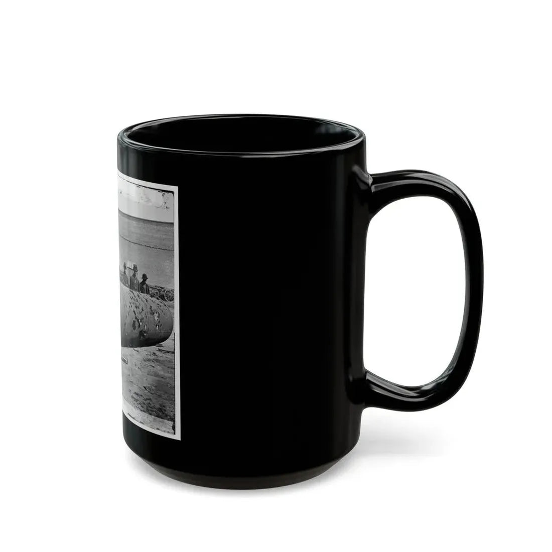 Rocketts, Richmond, Va. Battered Smokestack From C.S.S. Ironclad Ram Virginia No. 2 (U.S. Civil War) Black Coffee Mug - Go Mug Yourself