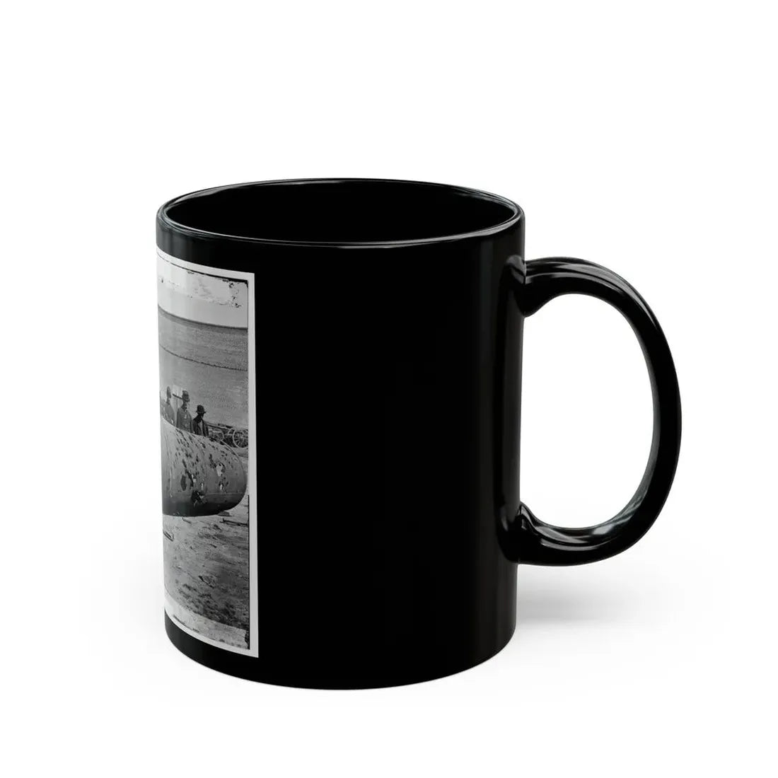Rocketts, Richmond, Va. Battered Smokestack From C.S.S. Ironclad Ram Virginia No. 2 (U.S. Civil War) Black Coffee Mug - Go Mug Yourself