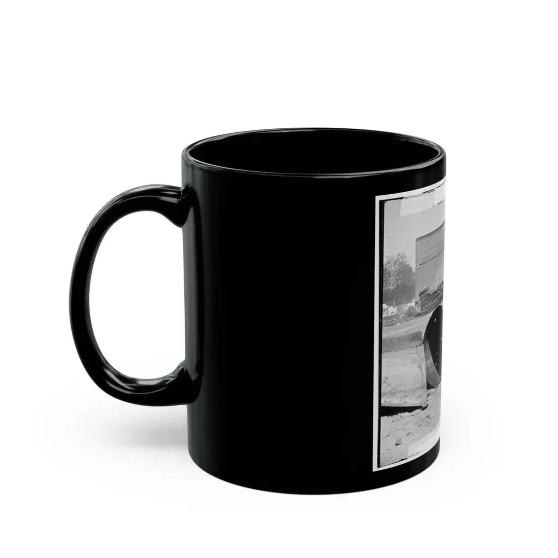 Rocketts, Richmond, Va. Battered Smokestack From C.S.S. Ironclad Ram Virginia No. 2 (U.S. Civil War) Black Coffee Mug - Go Mug Yourself