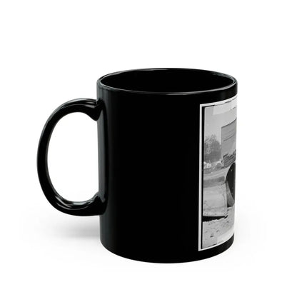 Rocketts, Richmond, Va. Battered Smokestack From C.S.S. Ironclad Ram Virginia No. 2 (U.S. Civil War) Black Coffee Mug - Go Mug Yourself