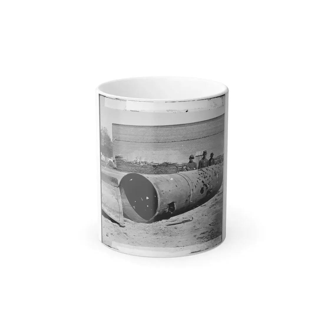Rocketts, Richmond, Va. Battered Smokestack From C.S.S. Ironclad Ram Virginia No. 2 (U.S. Civil War) Color Changing Coffee Mug 11oz Default Title 11oz - Go Mug Yourself