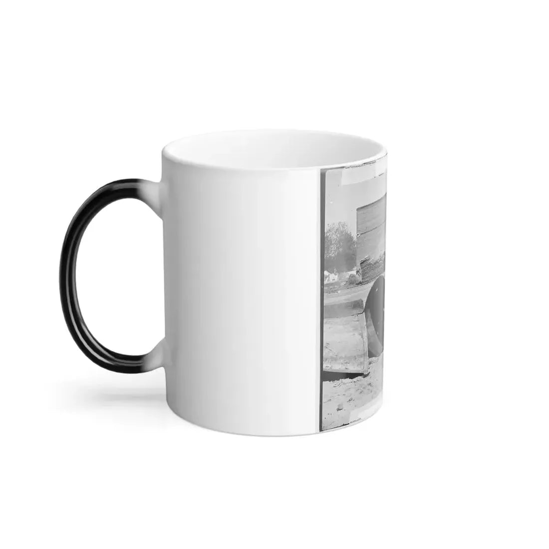 Rocketts, Richmond, Va. Battered Smokestack From C.S.S. Ironclad Ram Virginia No. 2 (U.S. Civil War) Color Changing Coffee Mug 11oz - Go Mug Yourself