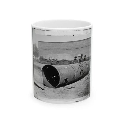 Rocketts, Richmond, Va. Battered Smokestack From C.S.S. Ironclad Ram Virginia No. 2 (U.S. Civil War) White Coffee Mug 11oz - Go Mug Yourself