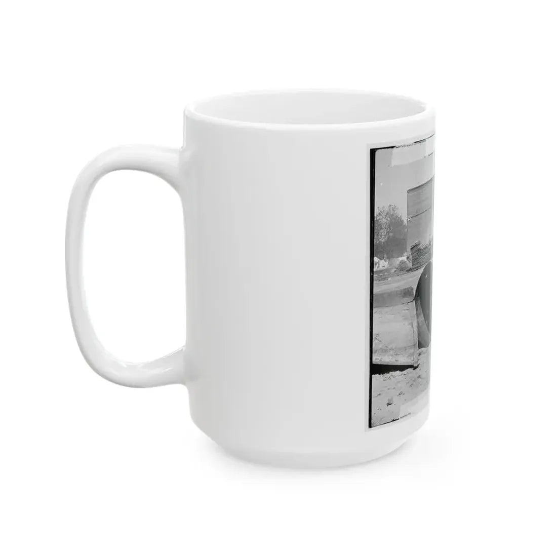 Rocketts, Richmond, Va. Battered Smokestack From C.S.S. Ironclad Ram Virginia No. 2 (U.S. Civil War) White Coffee Mug - Go Mug Yourself