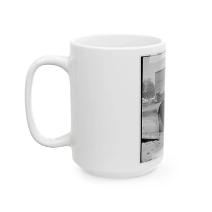 Rocketts, Richmond, Va. Battered Smokestack From C.S.S. Ironclad Ram Virginia No. 2 (U.S. Civil War) White Coffee Mug - Go Mug Yourself