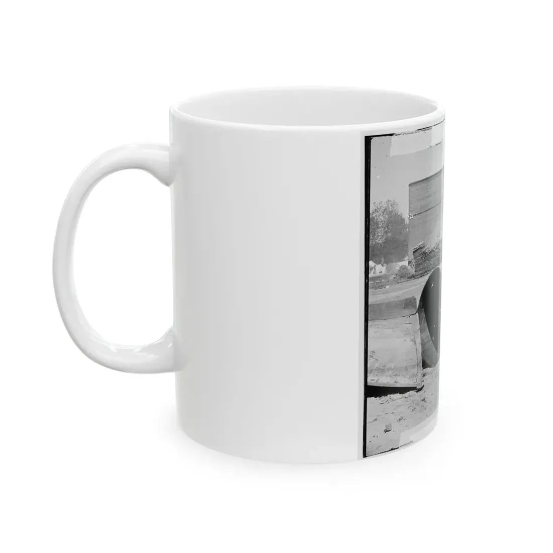 Rocketts, Richmond, Va. Battered Smokestack From C.S.S. Ironclad Ram Virginia No. 2 (U.S. Civil War) White Coffee Mug - Go Mug Yourself